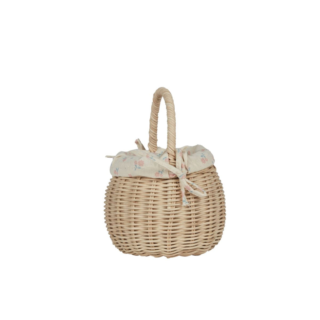 Rattan Berry Basket with Lining | Pansy Baskets Olli Ella 