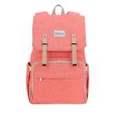 Canvas Diaper Backpack SUNVENO Pink 