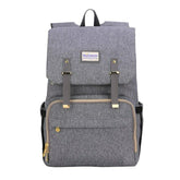 Canvas Diaper Backpack SUNVENO Grey 