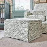 Sarah Flint x Namesake Crawford Gliding Ottoman in Eco-Performance Fabric | Water Repellent & Stain Resistant | Green