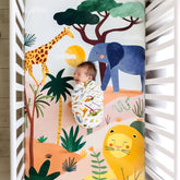 In The Savanna Standard Size Crib Sheet Crib sheets Rookie Humans 