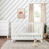 Scoot 3-in-1 Convertible Crib | White Cribs & Toddler Beds Babyletto 