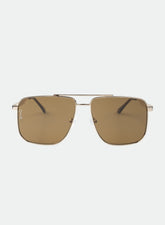 Sorrento | Gold/ Brown Sunglasses Otra Eyewear 