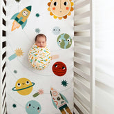 Space Explorer Standard Size Crib Sheet Crib sheets Rookie Humans 