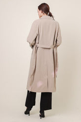 Peyton Trench Coat | Taupe Outerwear Line & Dot 