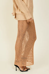 Glimmer Skirt | Bronze Skirts Line & Dot 