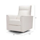 Willa Recliner in Eco-Performance Fabric | Water Repellent & Stain Resistant Cream Rocking Chairs NAMESAKE 