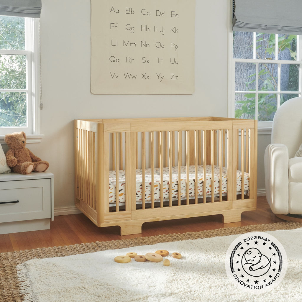 Yuzu 8-in-1 Convertible Crib with All-Stages Conversion Kits | Natural