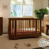 Yuzu 8-in-1 Convertible Crib with All-Stages Conversion Kits | Natural Walnut