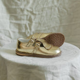 Kiltie T-Strap - Gold Shoes Zimmerman Shoes 