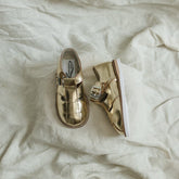 Lucy T-Strap - Gold Shoes Zimmerman Shoes 