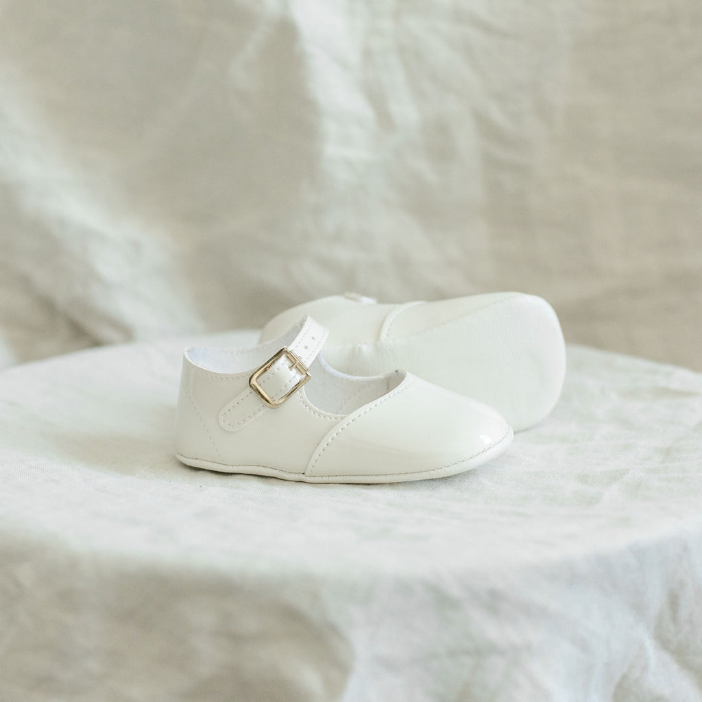 Soft Soled Mary Jane - Ivory Patent Zimmerman Shoes 