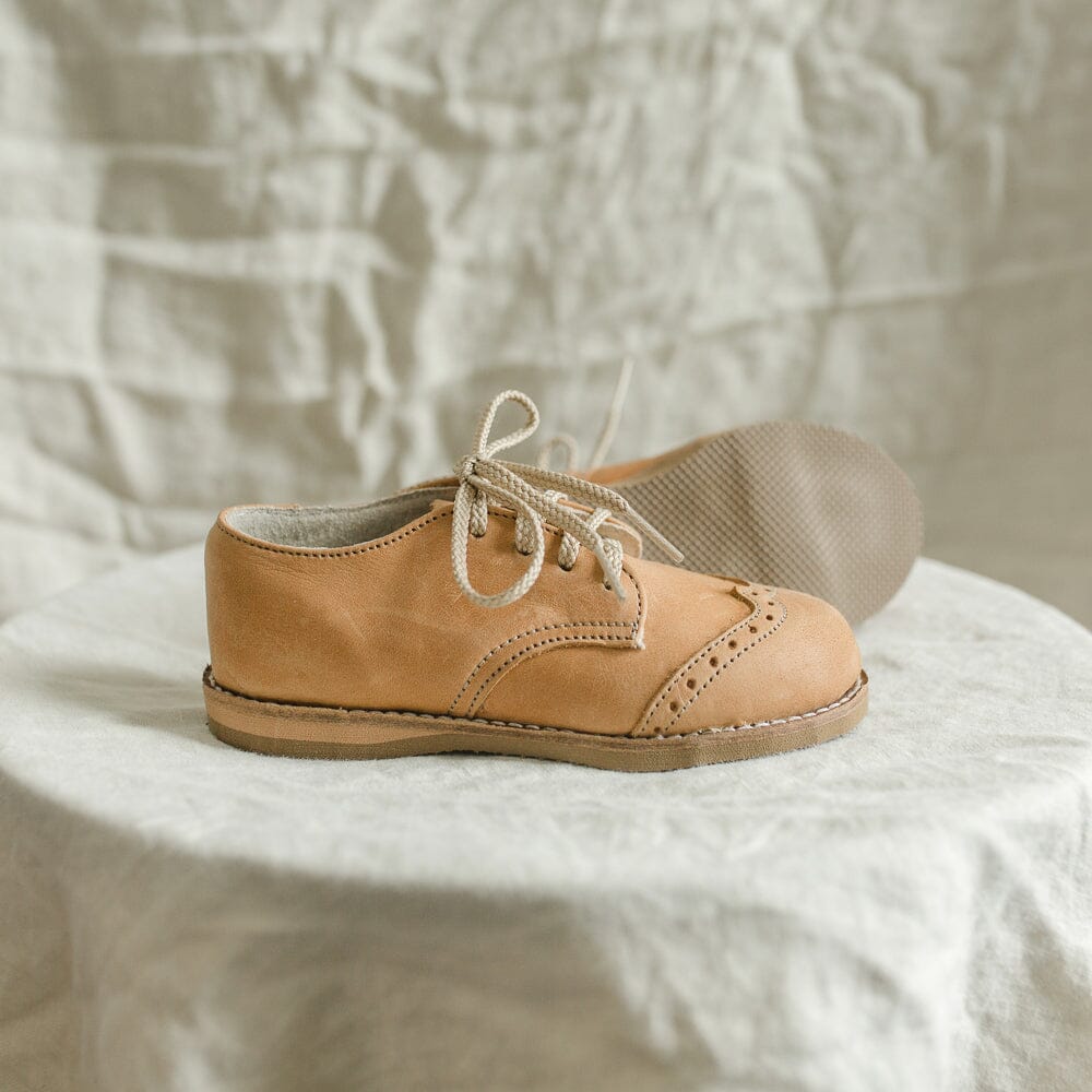 Wing Tip Oxford - Tan Shoes Zimmerman Shoes 