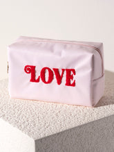 Shiraleah Cara "Love" Cosmetic Pouch, Blush by Shiraleah Shiraleah 