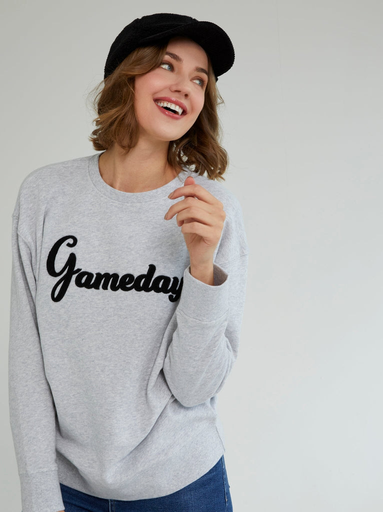 Shiraleah "Gameday" Sweatshirt, Grey by Shiraleah Shiraleah 