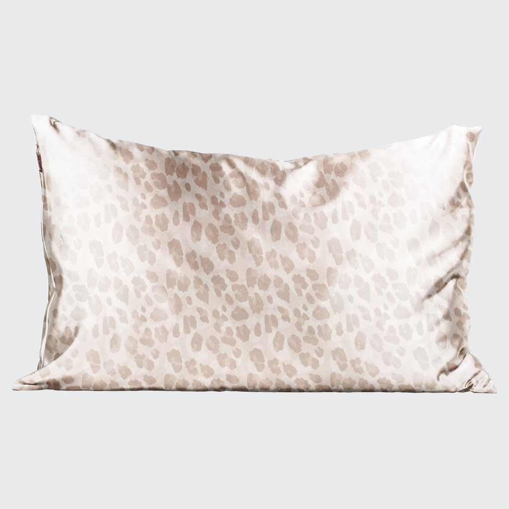 Satin Pillowcase in Leopard by KITSCH KITSCH 