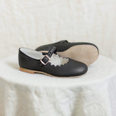 Scalloped Mary Jane | Black Baby & Toddler Shoes Zimmerman Shoes 