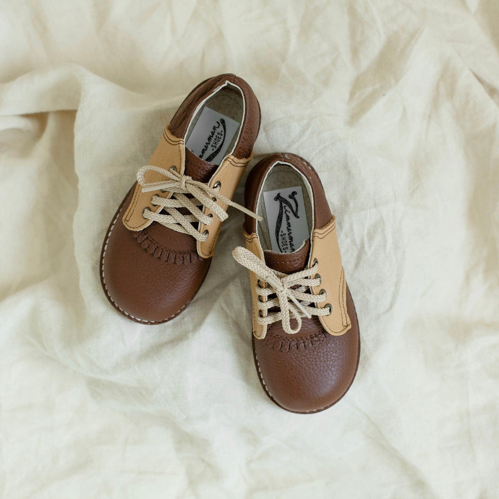 Artie Saddle | Chocolate/Camel Baby & Toddler Shoes Zimmerman Shoes 