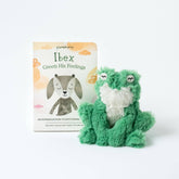 Green Frog Mini & Ibex Intro Book - Emotional Courage Stuffed Animals Slumberkins One Size 