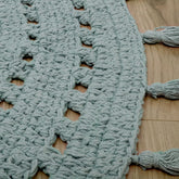 NILA PALE GREEN crochet children's rug Coton nattiot-shop-america 