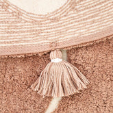 YVA bohemian children's rug with pompoms Coton nattiot-shop-america 