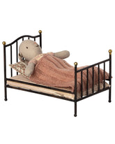 Vintage bed, Mouse - Anthracite | Maileg - Kids Toys