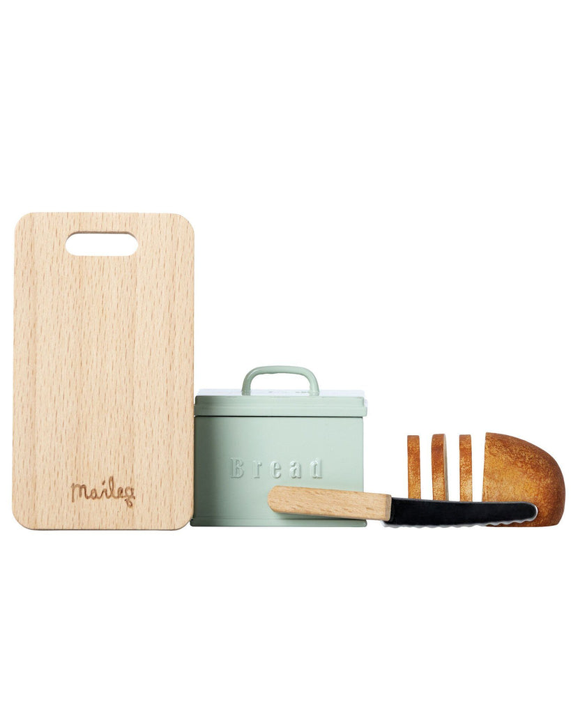 PRESALE - Miniature bread box w. cutting board and knife Toys Maileg 