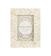 Shiraleah Mansour Studded 4X6 Picture Frame, Ivory by Shiraleah Shiraleah 