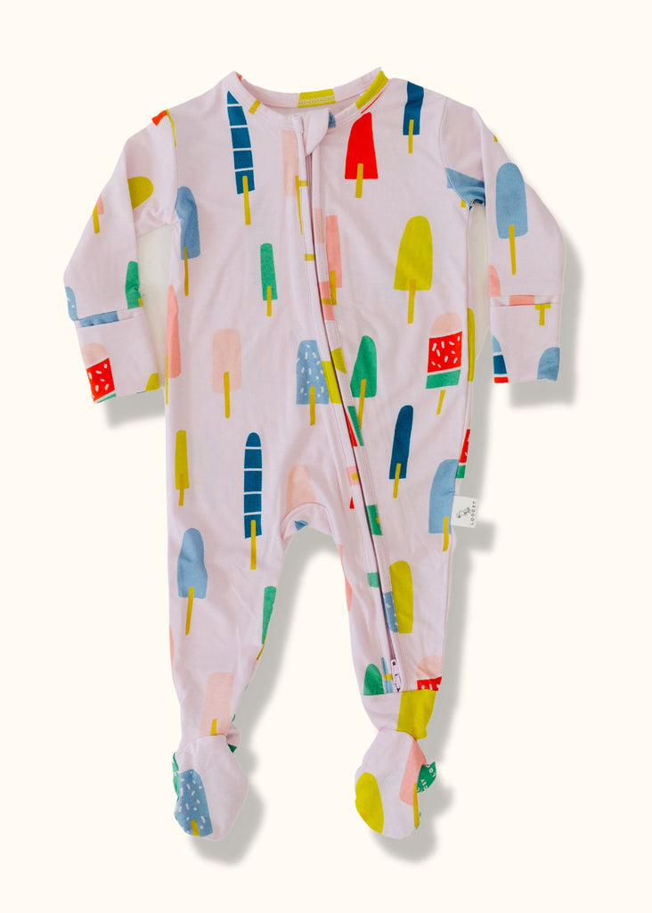 Popsicles Footie Pajama | Multi Pajamas Loocsy 0-3M 
