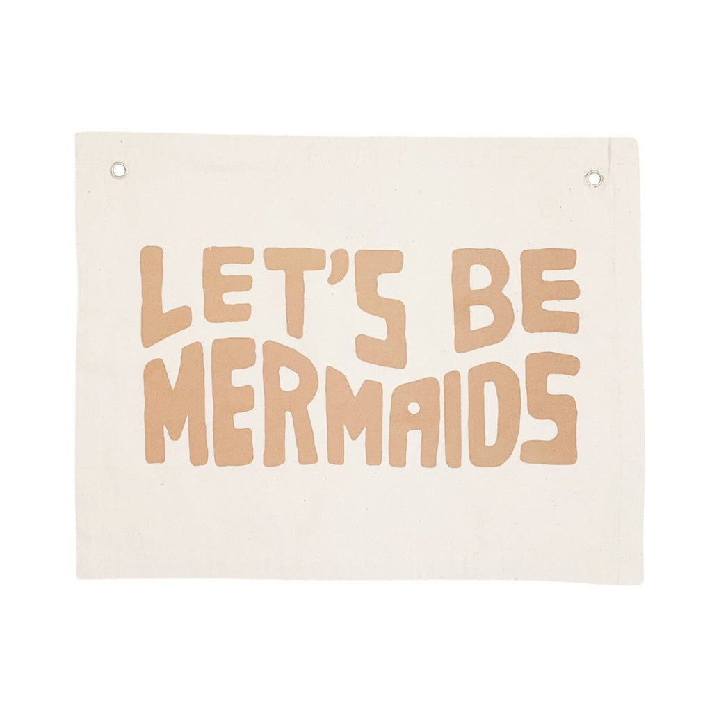 Let's Be Mermaids Clay Banner Wall Hanging Imani Collective 