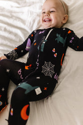 Halloween Footie Pajama | Black Pajamas Loocsy 