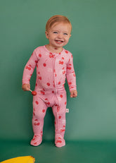 Cherry on Top Footie Pajama by Loocsy Loocsy 