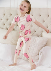 Short Sleeve Cotton Candy Pajama Set by Loocsy Loocsy 