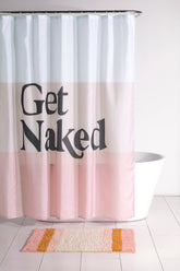 Shiraleah "Get Naked" Shower Curtain, Blush by Shiraleah Shiraleah 