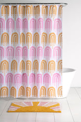 Shiraleah Rainbow Shower Curtain, Multi by Shiraleah Shiraleah 
