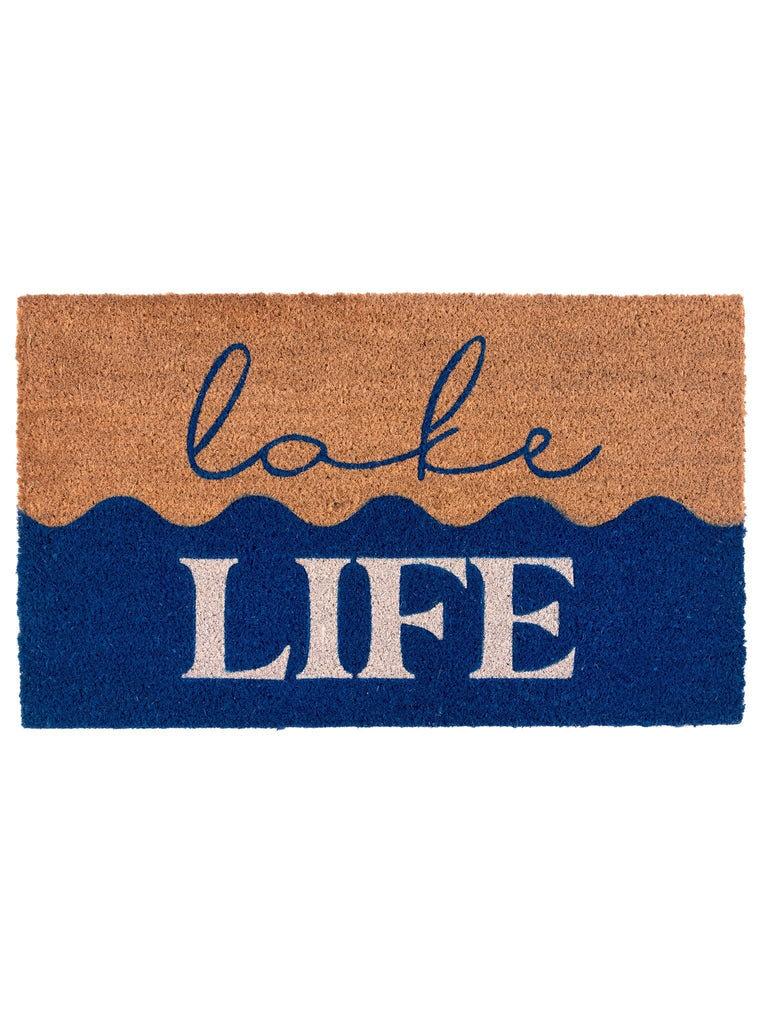 Shiraleah "Lake Life "Doormat, Blue by Shiraleah Shiraleah 