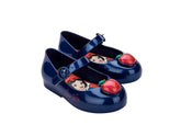 Mini Sweet Love Princess Snow White | Baby Size Kids Shoes Mini Melissa 8 Metallic Blue/Red 