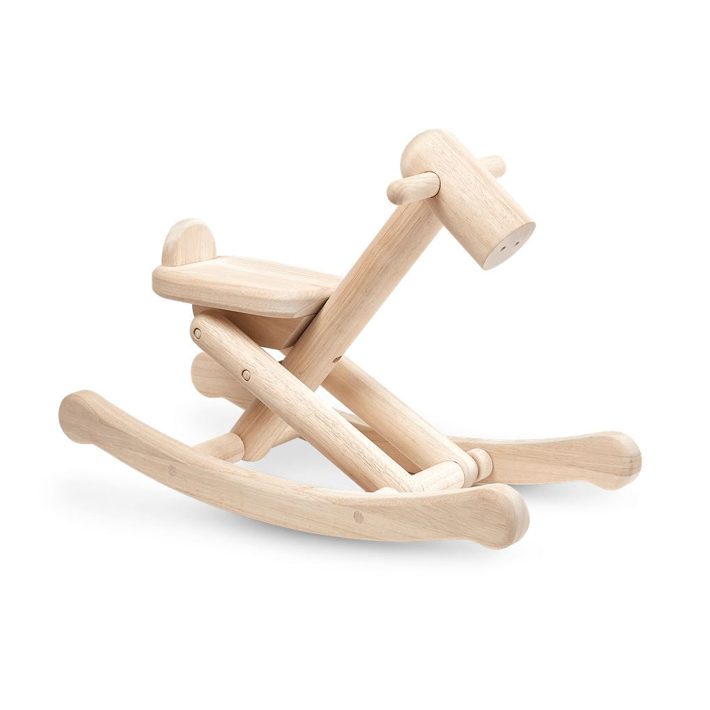Foldable Rocking Horse Wooden Toys PlanToys USA 