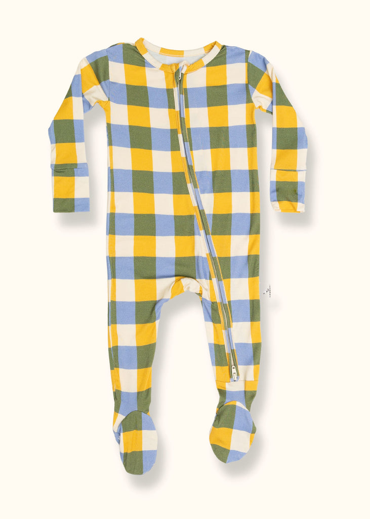 Gingham Footie Pajama by Loocsy Loocsy 