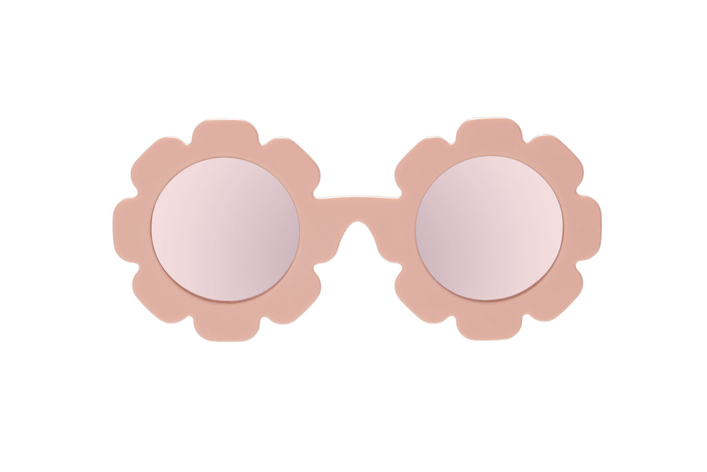 Polarized Flower: Peachy Keen | Rose Gold Mirrored Lens Sunglasses Babiators 