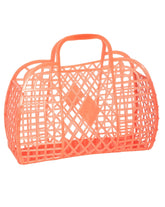 Retro Basket- Large Neon Orange | Sun Jellies - Women's Handbags