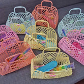 Retro Basket - Large Peach | Sun Jellies Women's handbag