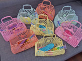 Retro Basket - Small Blue Kids Bags Sun Jellies 