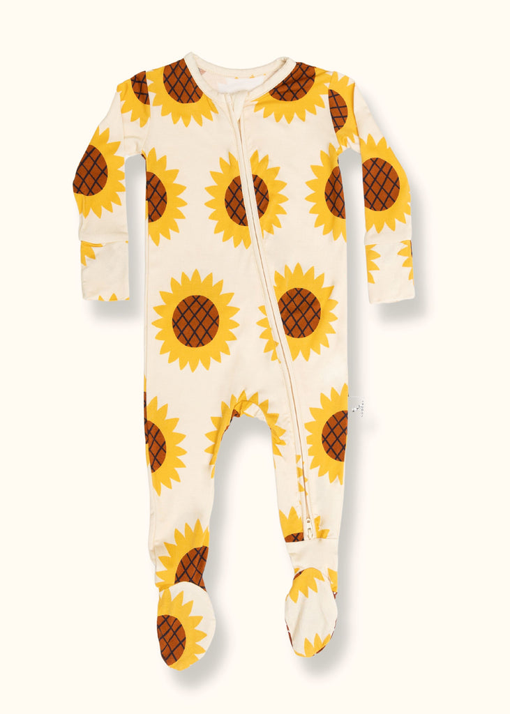 Sunflower Fields Footie Pajama by Loocsy Loocsy 