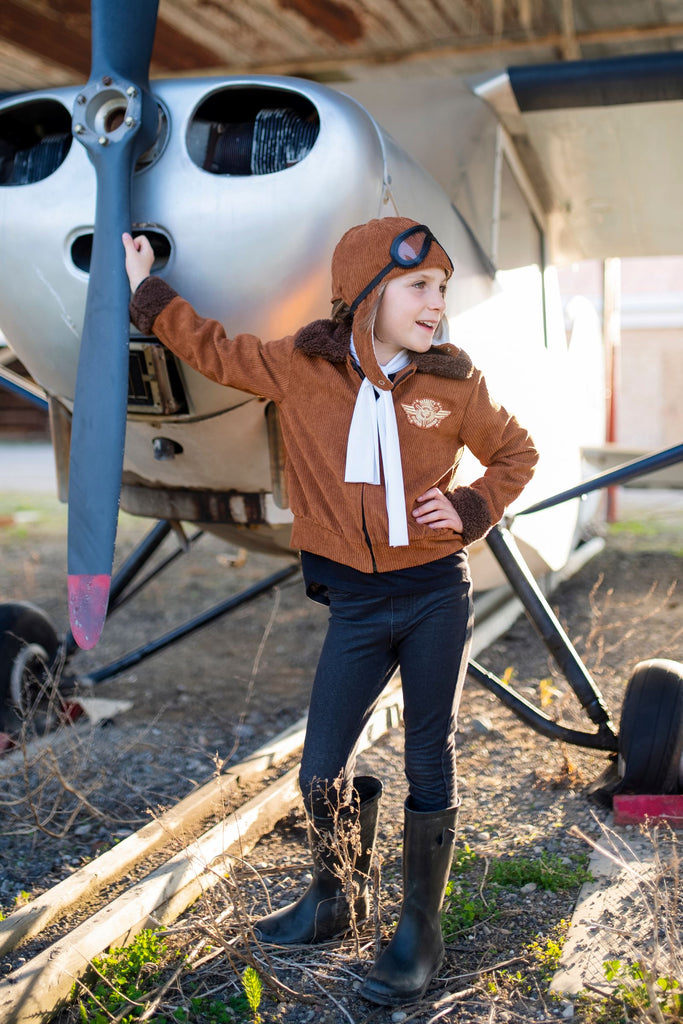 Amelia The Pioneer Pilot Jacket, Hat & Scarf by Great Pretenders USA Great Pretenders USA 