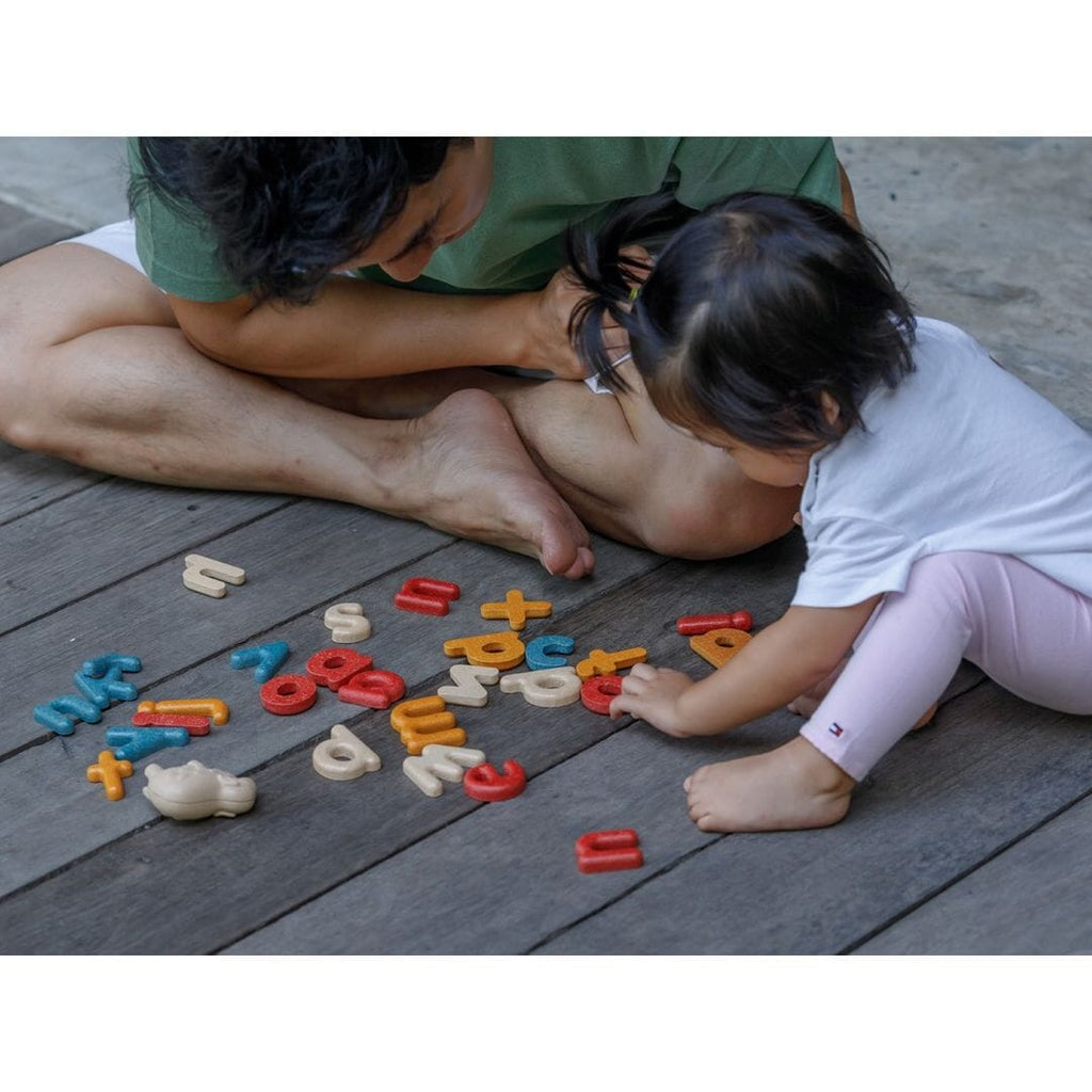 Lower Case Alphabet Wooden Toys PlanToys USA 