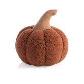 Medium Sherpa Pumpkin Pillow | Rust Halloween Decor Shiraleah 