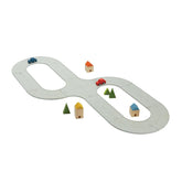 Rubber Road & Rail Set - Medium Wooden Toys PlanToys USA 