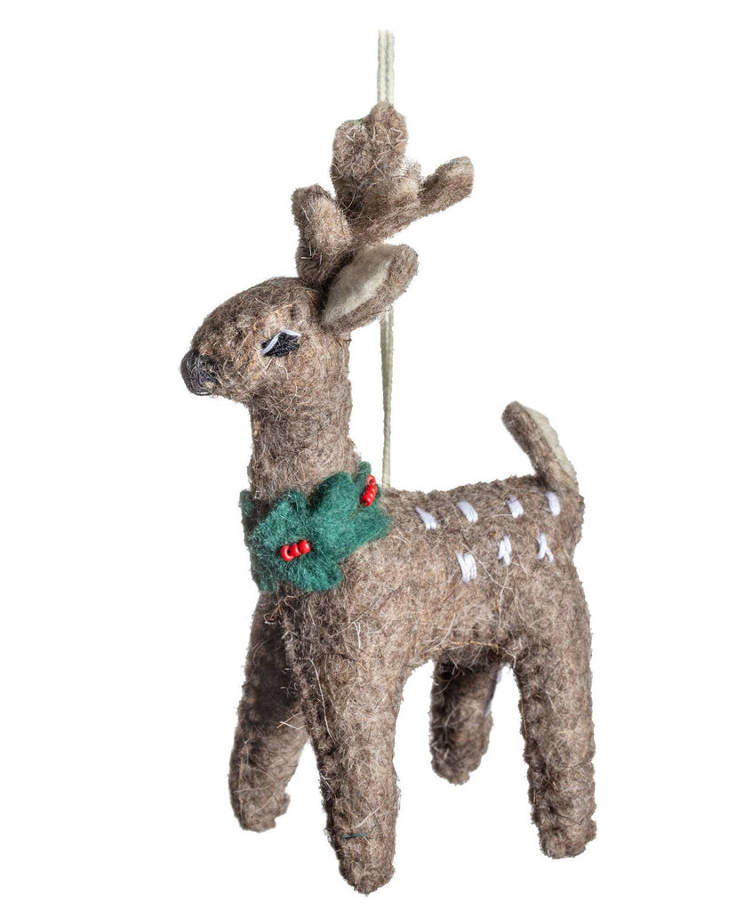 Reindeer Ornament Holiday Ornaments Silk Road Bazaar 
