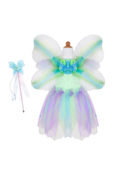 Butterfly Dress & Wings With Wand Green/Multi by Great Pretenders USA Great Pretenders USA 
